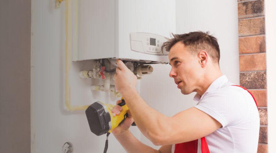 Local tankless water heater installation in Winterport, ME